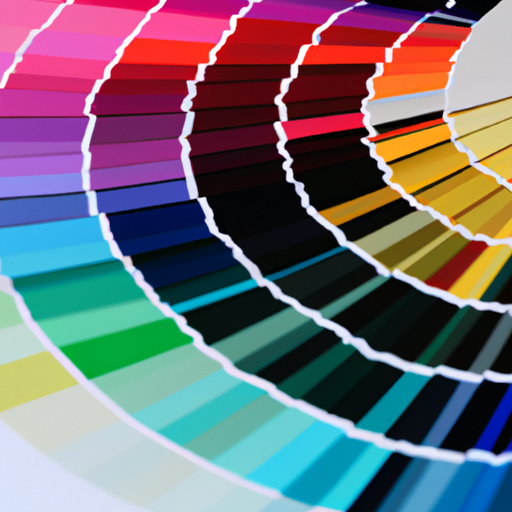 תמונה המציגה גלגל צבעים וערכות צבעים שונות כדי לעזור בבחירת הצבע הנכונה.
