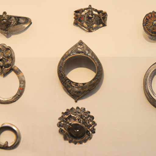 אוסף של תכשיטים יהודיים עתיקים המציגים את התפתחות העיצובים לאורך מאות שנים.