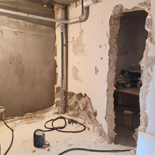 צילום של חדר לא מוגן בדירה ישראלית לפני תהליך המיגון